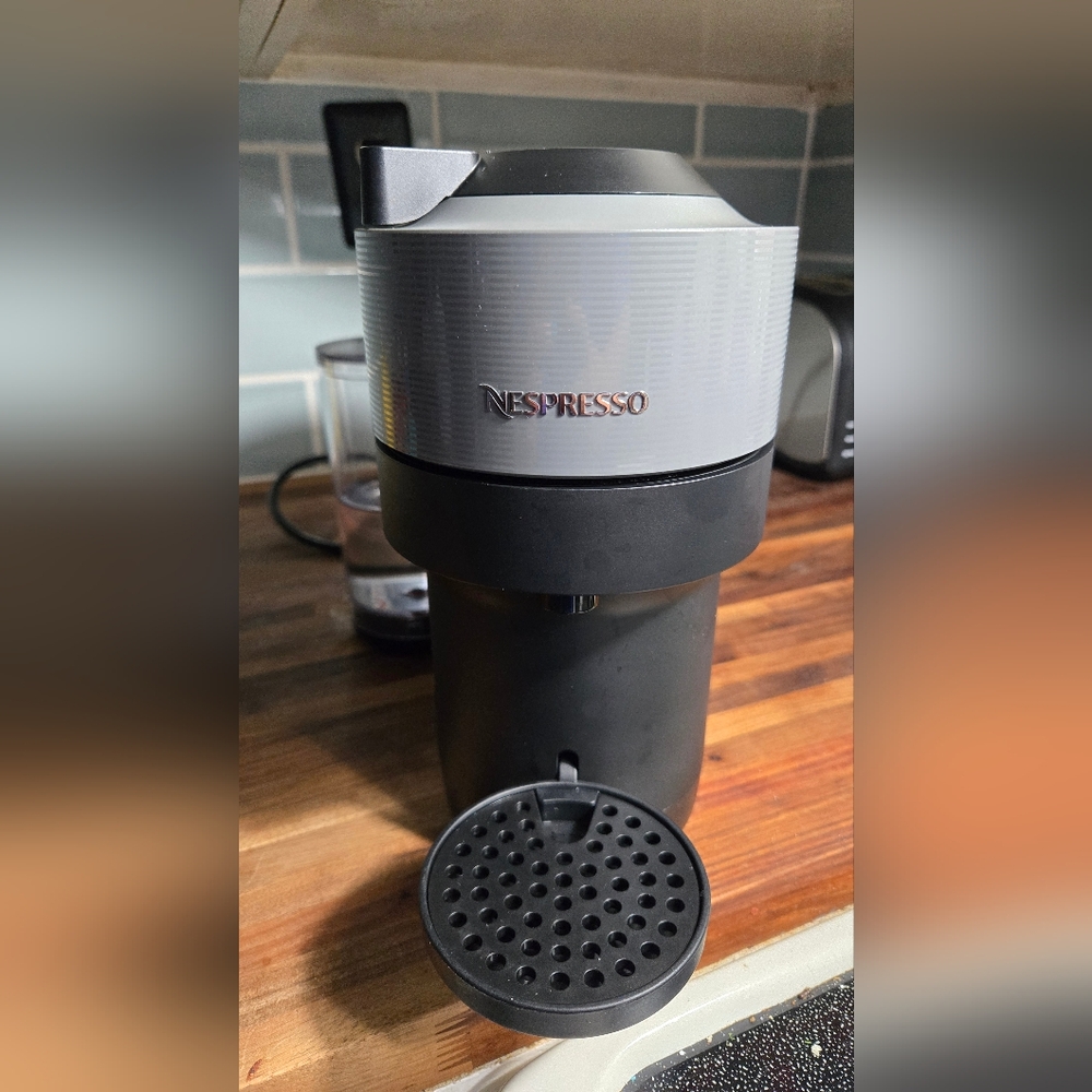 Nespresso Black and Gray Espresso Maker